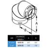 DirectVent Pro Swivel Elbow Galvalume Outer Wall (4"X6 5/8"), alternate image 3