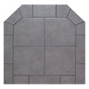 Ash Grey Double Cut Hearth Pad