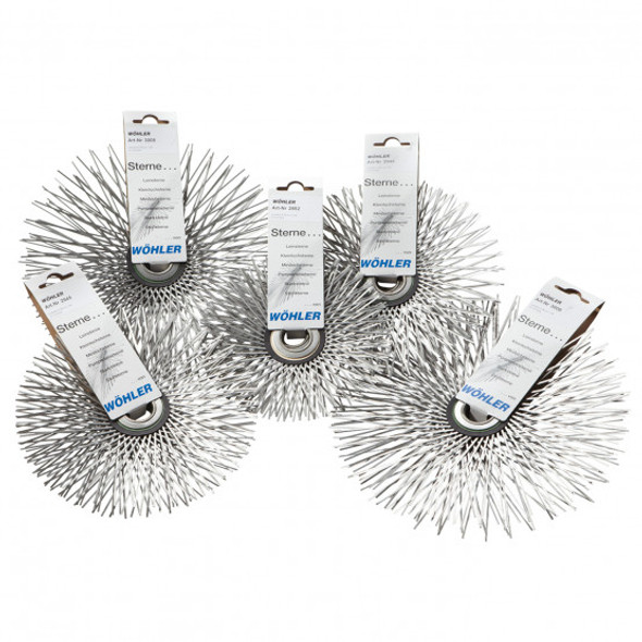 W?hler Stainless Steel Flat Wire Brush Kit - Set of Ten