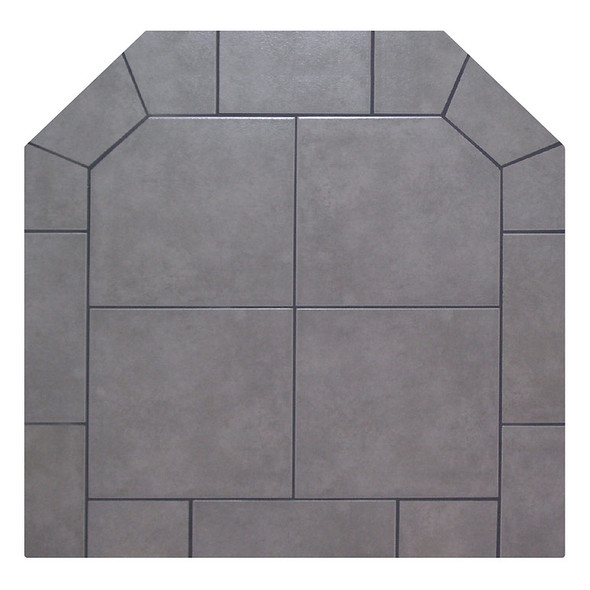Ash Grey Double Cut Hearth Pad