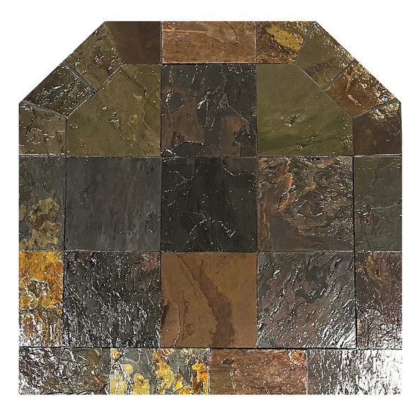 Peacock Slate Double Cut Hearth Pad