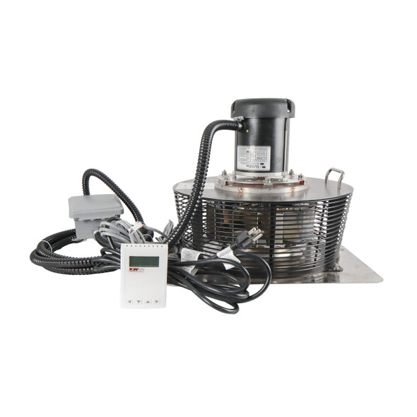 High-Temp Exhaust Fan – 1500 CFM, 120VAC/60Hz/1ph, H100D Controller, 316L Stainless Steel