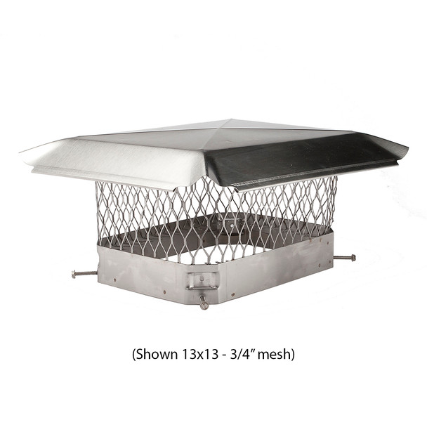 HY-C Stainless Steel Chimney Cap-5/8"-9x9