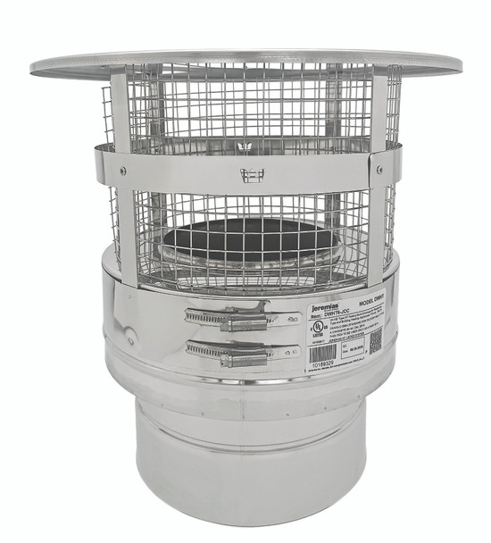 Jeremias SS Crown Cap with Wire Mesh 6"