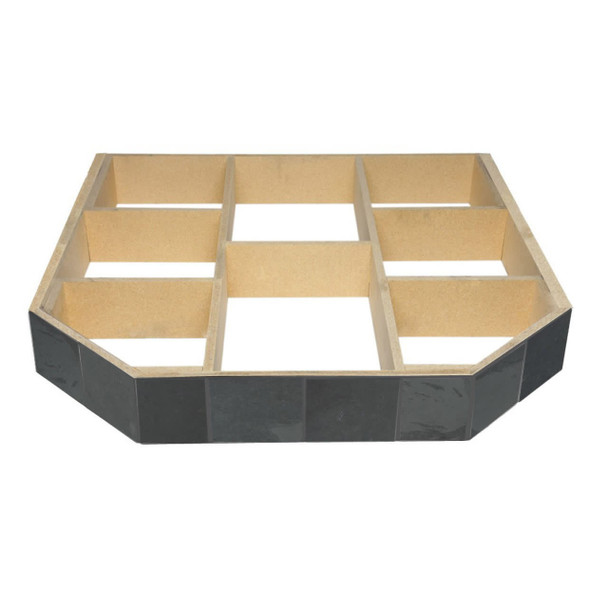 Double Cut Natural Slate 5.875" Hearth Pad Riser