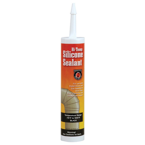 500° Silicone Sealant - Black, 10.3 oz Cartridge