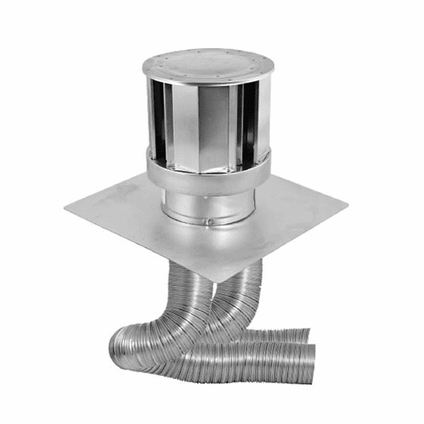 DirectVent High-Wind Co-Linear Kit & Flex - (1) 4" x 35' & (1) 3" x 35' Flex Lengths