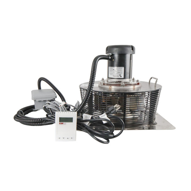 High-Temp Exhaust Fan – 2200 CFM, 120V/60Hz/1ph, H100D Controller, 316L Stainless Steel