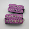 Big Bottom Humbucker Set with Purple Sparkle tops