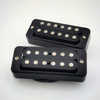 Big Bottom Babybucker True Splitting Mini Humbucker set with Black tops and Black rings