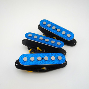 Muy Grande Strat Set with Blue Sparkle Tops