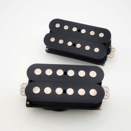 Big Bottom Humbucker Set with Black Gloss tops