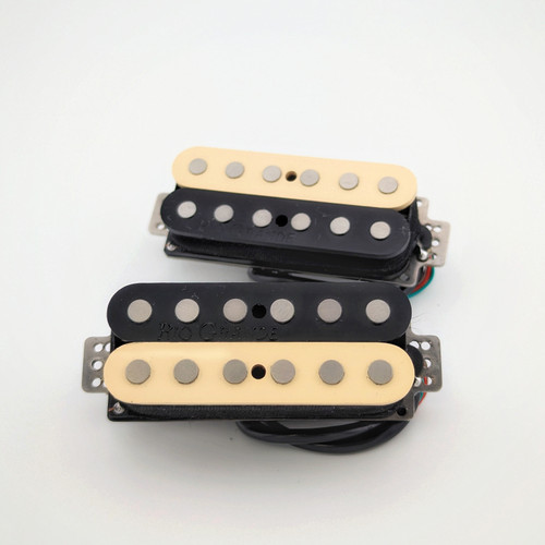 Big Bottom Babybucker True Splitting Mini Humbucker set with Zebra tops