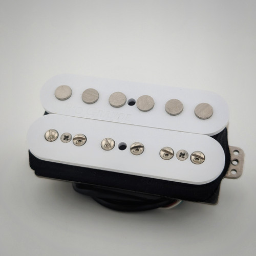 Muy Grande top coil, Dirty Harry bottom coil, White Gloss top