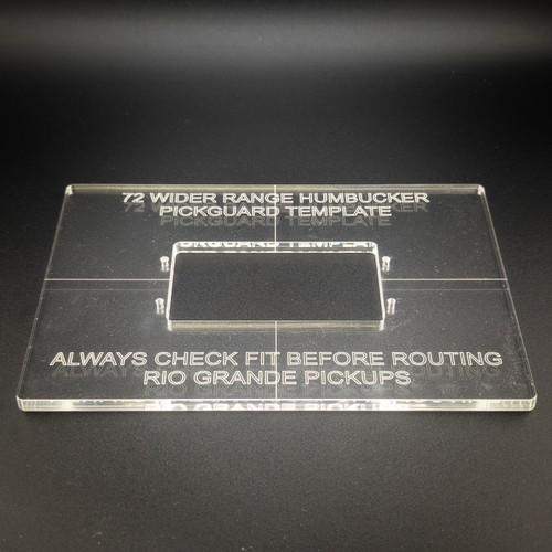 '72 Wider Range Humbucker Pickguard Routing Template