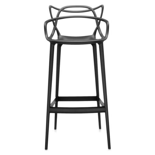In stock! Discount Kartell Masters Stool in Black /  Bar Height: 29.5 in Seat Height
