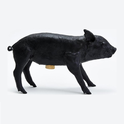In stock! Discount Areaware Bank in the Form of a Pig - Matte Black