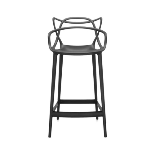 In stock! Discount Kartell Masters Stool - Black - Counter Height 25.25 in