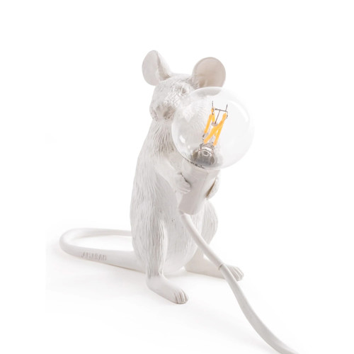 In stock! Discount Seletti Mouse Standing Lamp - White
