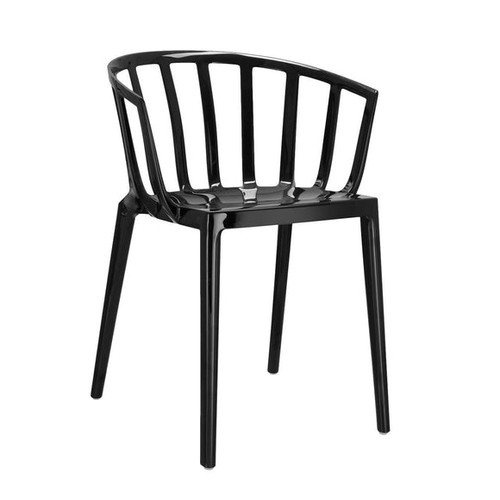 In Stock! Discount Kartell Venice Dining Chair (Set of 2) - Black