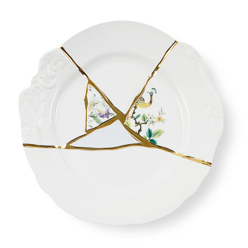 In Stock! Discount Seletti Kintsugi Large Dinner Plate - Style 2