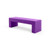 In stock! Discount Heller The Vignelli Bench - Purple - Medium 60 in