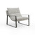 In Stock! Discount Four Hands Emmett Sling Lounge Chair - Merino Porcelain / Gunmetal_alt