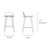 In stock! Discount Muuto Nerd Counter Stool - Counter 25.5 in_dims