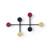 In stock! Discount Menu Afteroom Coat Hanger - Black / Brass