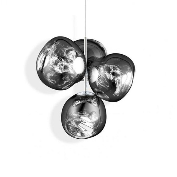 In Stock! Discount Tom Dixon Melt Chandelier - Polished Chrome - 4 Lights