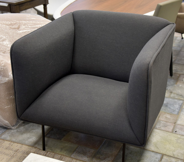 In stock! Discount Blu Dot Dandy Lounge Chair in Libby Charcoal