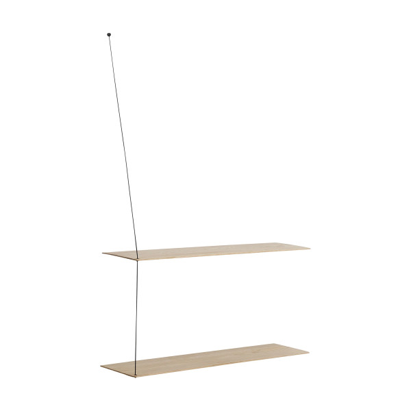 In Stock! Discount Woud Stedge Shelf - White Pigmented Lacquered Oak - Large: 31.5 in
