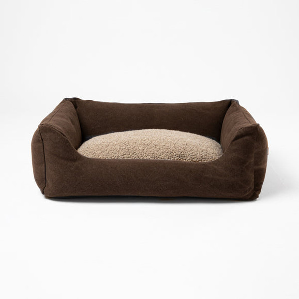 In Stock! Discount 2.8 Design For Dogs Henri Dog Bed - Chocolate Organic Cotton - XLarge 35.4 in