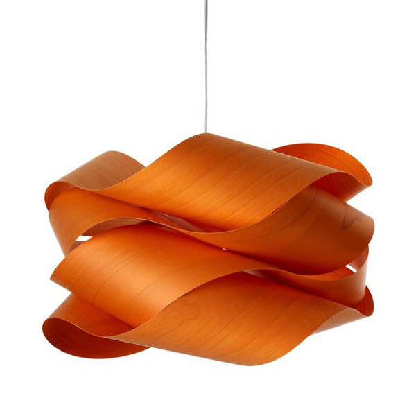 In stock! Discount LZF Link Pendant Light - Orange - White Canopy - Small 18.1 in