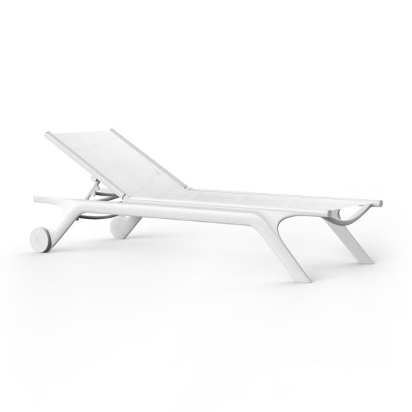 Africa Sun Lounger (Set of 4) - White (NY Warehouse Pickup Only)