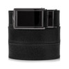 SLIDEBELTS Mens Top Premium Leather Black Buckle Black Belt (TOPGRAINBLACK-BLACK)