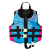 RONIX Girls August CGA Child 30-50lbs Sky Blue / Pink / White Life Vest (214191)