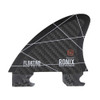 RONIX 2.5in Floating Fin-S 2.0 Tool-Less Fiberglass Charcoal Right Surf Fin (219103)