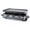 SWISSMAR Classic 8 Person Anthracite Raclette Grill with Aluminum Non-Stick Top (KF-77041)
