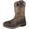 SMOKY MOUNTAIN BOOTS Childrens Boys Waylon Brown Oil Distress/Brown Distress Leather Cowboy Boots (3910C)