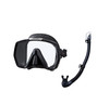 TUSA Freedom HD Black/Black Diving Mask with Hyperdry Elite II Black/Black Snorkel (M-1001QB-BK+SP-0101QB-BK)