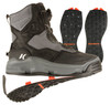 KORKERS Darkhorse Black/Gunmetal Fishing Boots with Kling-On and Studded Kling-On Soles (FB4720)
