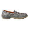 TWISTED X Womens Slip-On Driving Grey/Multi Moccasins (WDMS012)