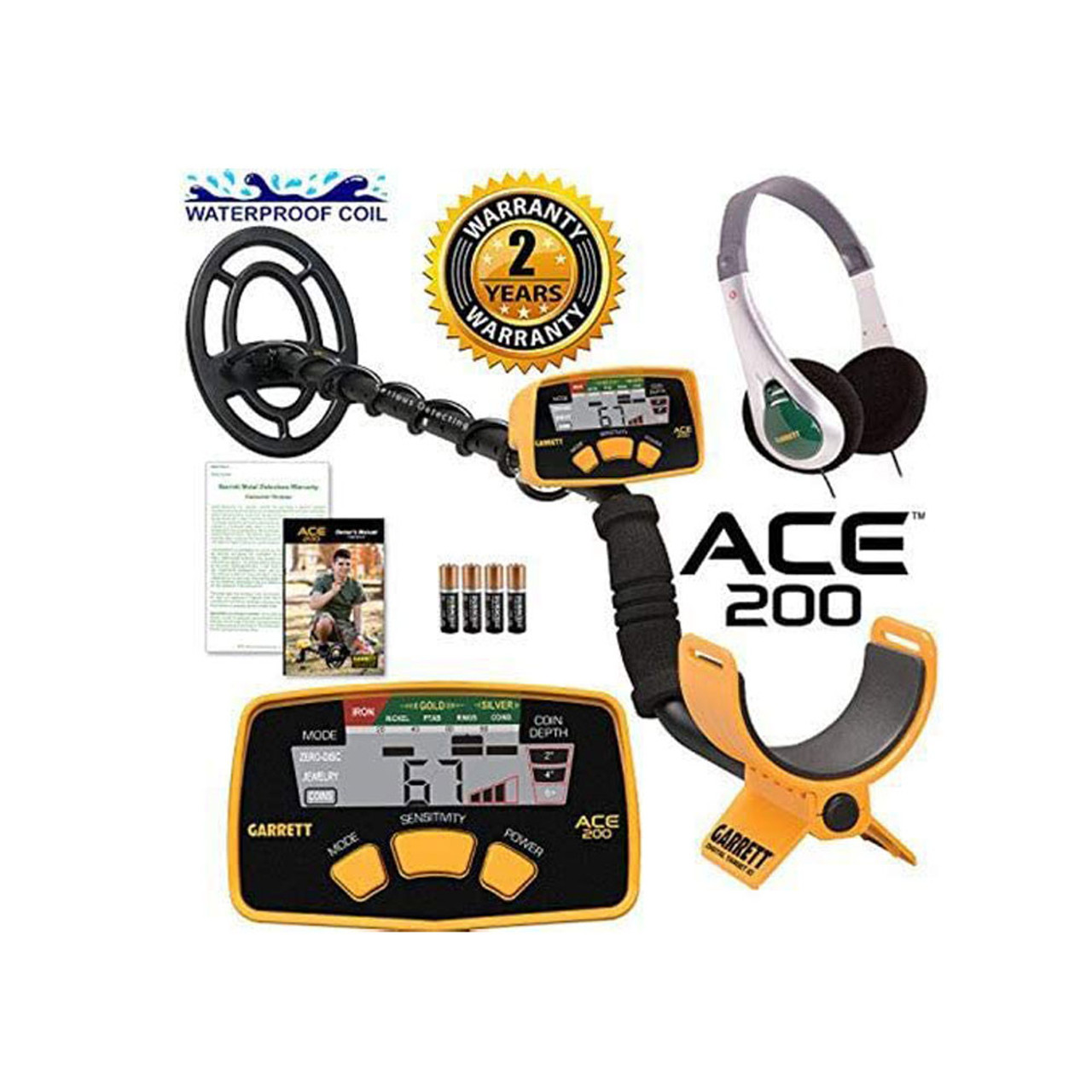 GARRETT Ace 200 Metal Detector Bundle 11410701612500