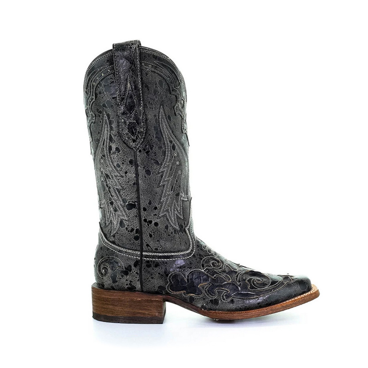 Corral Tall Top Stitch and Inlay Boot
