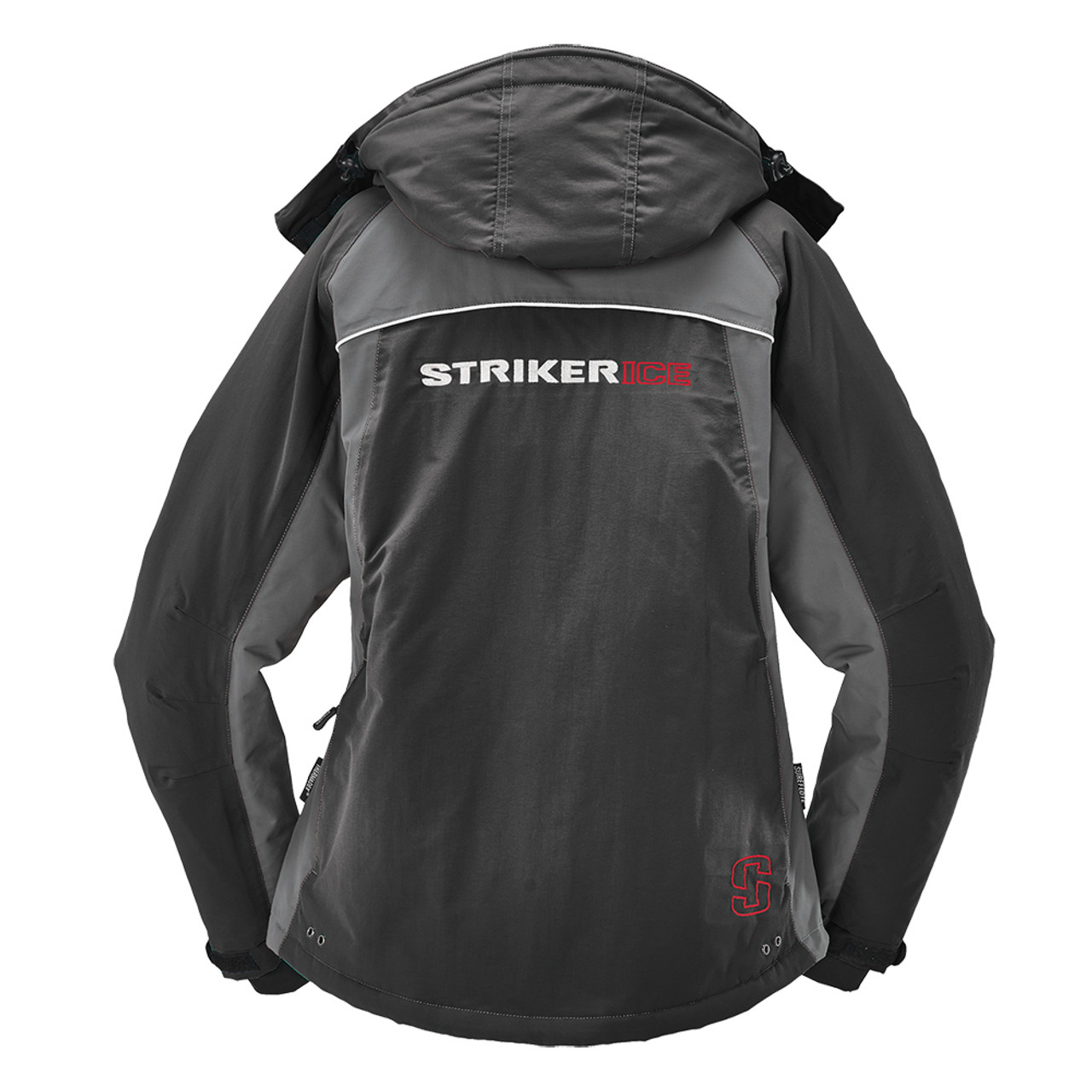 Striker Predator Ice Fishing Jacket Charcoal/Red Ice Suits