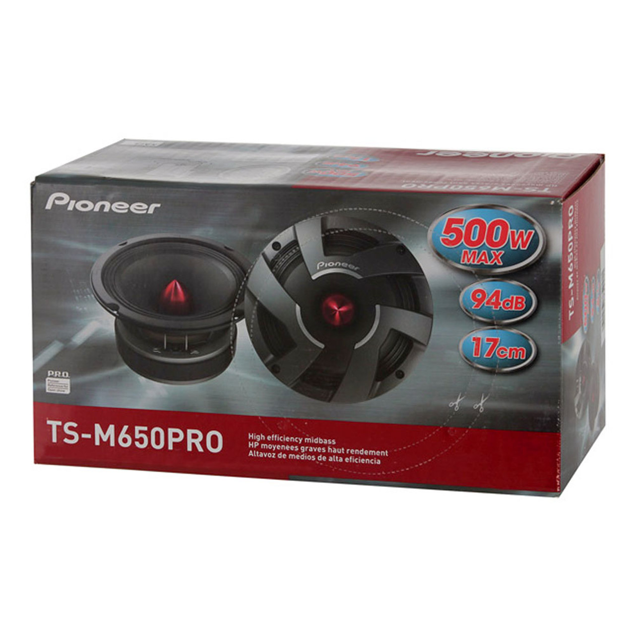 PIONEER PRO Series 500-Watt Mid-Bass Drivers TS-M650PRO