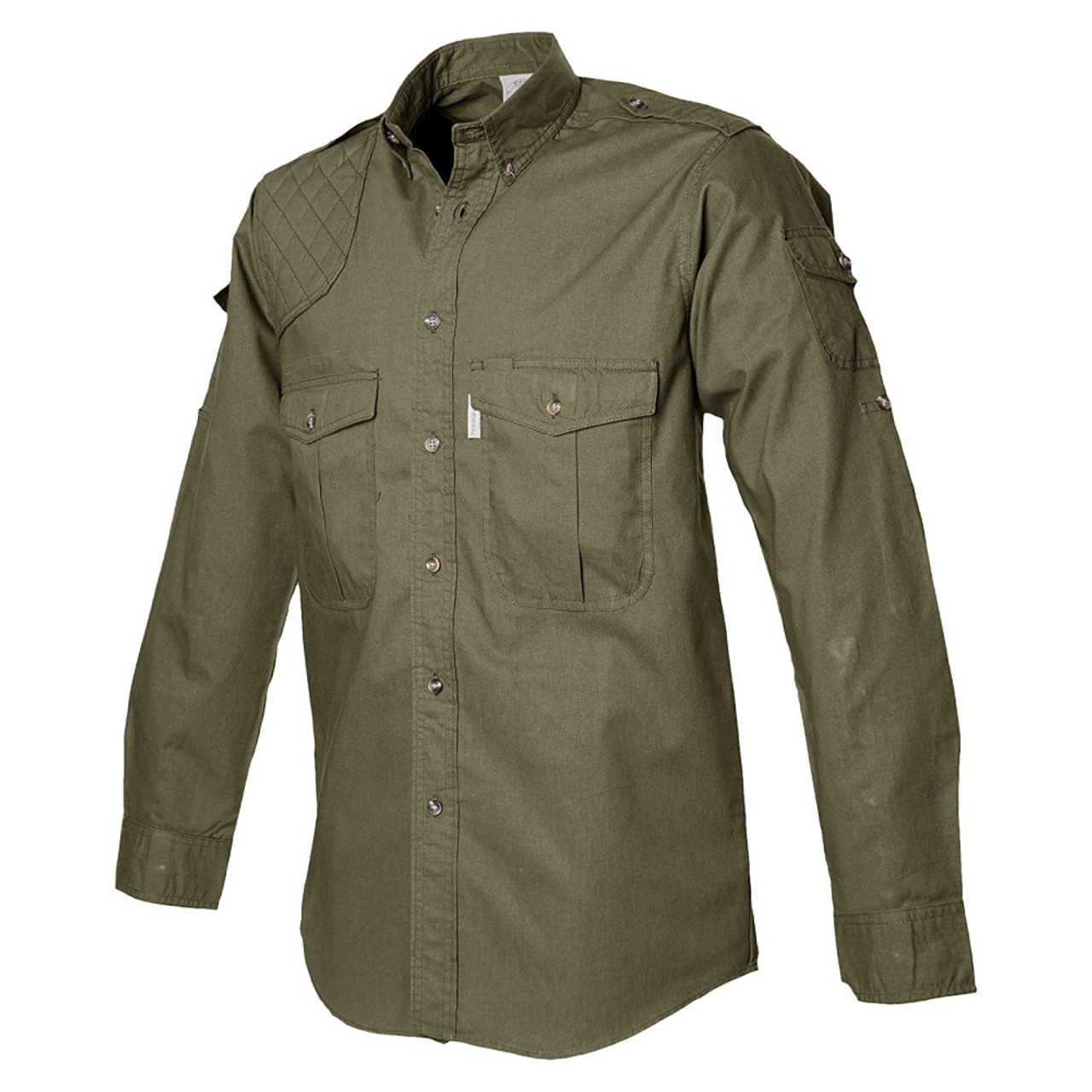 Tag Safari Men's Long Sleeve Shooter Shirt Moss / Large