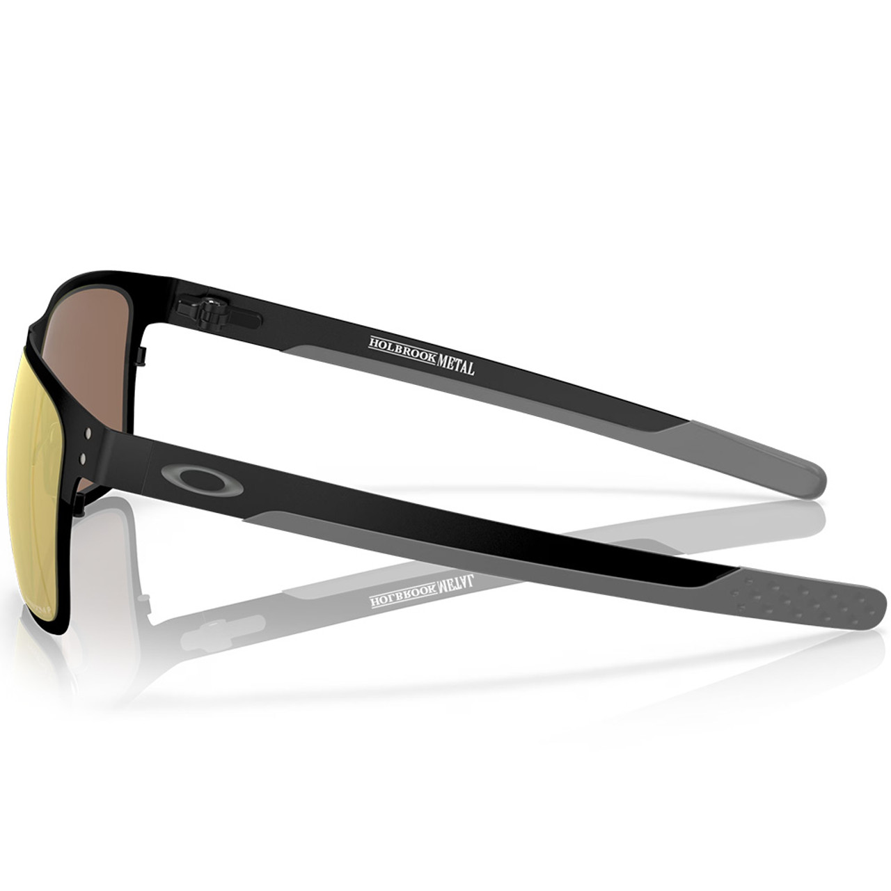 OAKLEY Holbrook Metal Midnight Polished Black Frame/Prizm 24k Polarized  Lenses Eyewear (OO4123-2055)