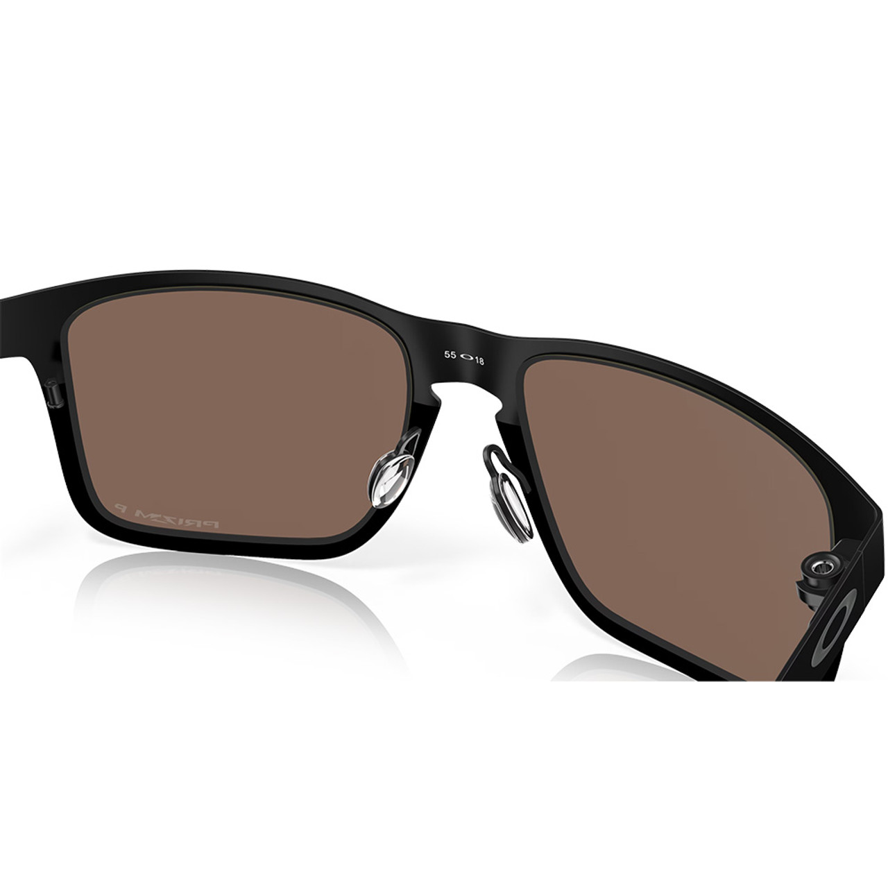 OAKLEY Holbrook Metal Midnight Polished Black Frame/Prizm 24k Polarized  Lenses Eyewear (OO4123-2055)